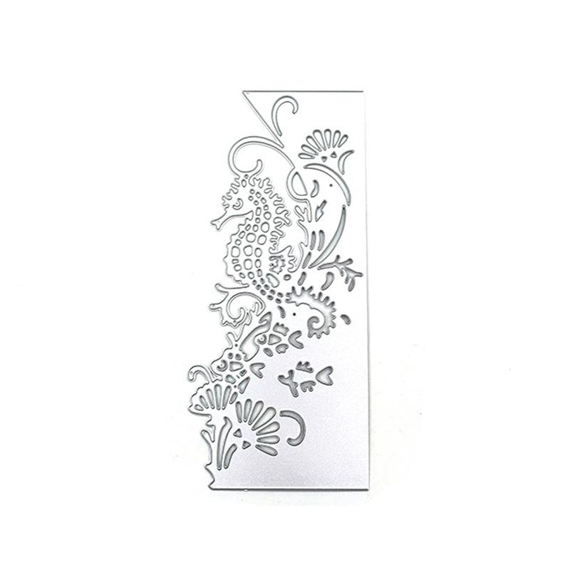 Seahorse Greeting Card Lace Paper Art Metal Stencil Embossing Cutting Dies for Diy Scrapbooking Paper Card Embossing Craft Decor