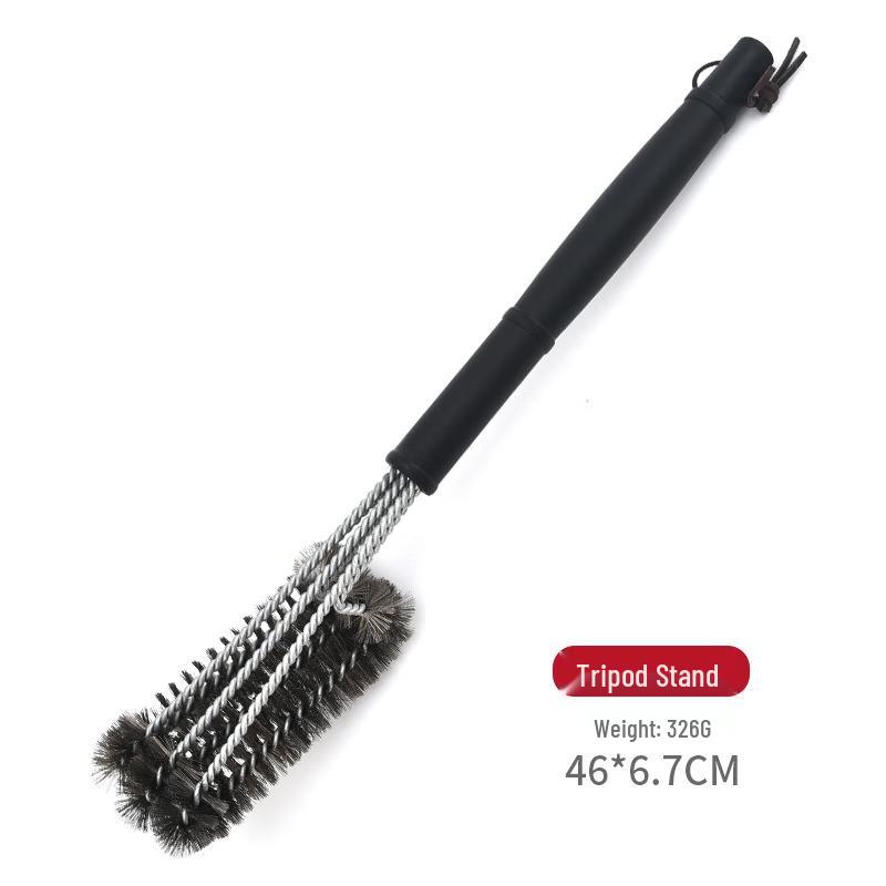 ZISIZ 3-Head Steel Wire BBQ Cleaning Brushes (6-Pack)