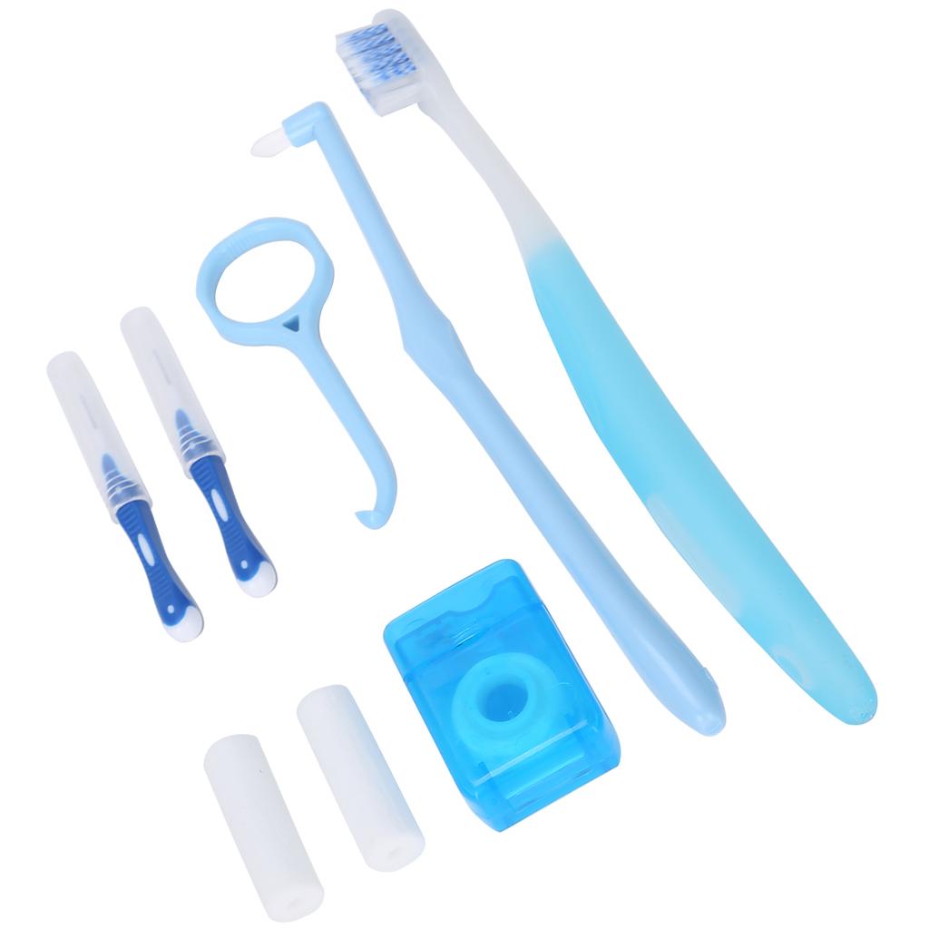 Orthodontic Oral Care Kit Teeth Brace Cleaning Brush Interdental Brush Orthodontic Wax Tools