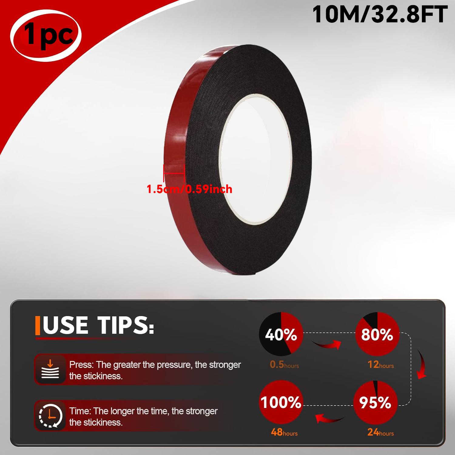 

Red Film Black Adhesive High Adhesion Double Sided Tape Computer Mobile Phone Screen Sealing Mobile Phone Repair 10M