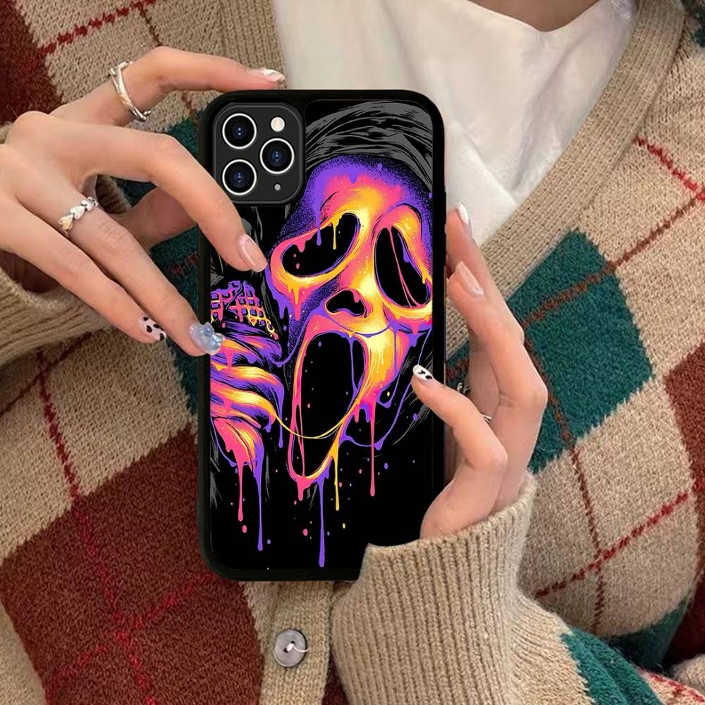 Ghost Face Scream Halloween Phone Case Silicone PC+TPU For For IPhone 11 12 13 14 15 16 Plus Pro Max Cover