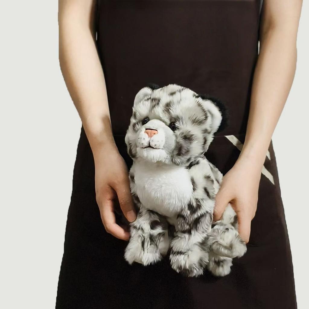 Simulated Snow Leopard Plush Toy, Soft And Safe Children'S Gift, Home Decoration Birthday Gift
