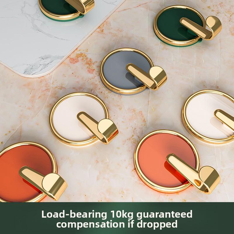 Light Luxury Hook, Viscose, Strong Load-bearing, No Punching, Adhesive Hook, Bathroom Wall Towel, Clothes Wall, No Trace Paste