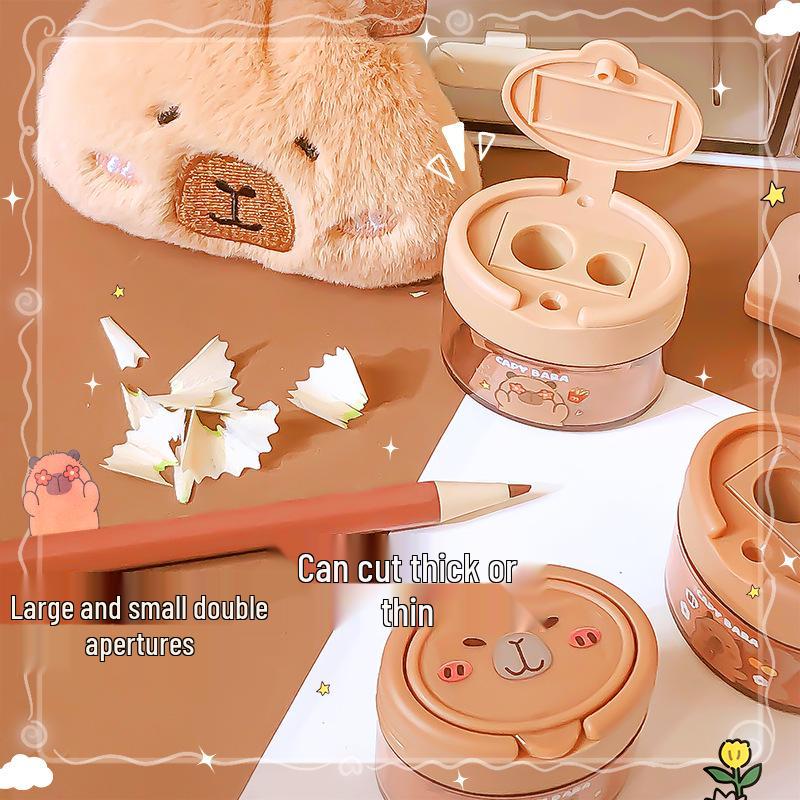 Taille-crayon Mini Double Trou Dessin Animé Capybara