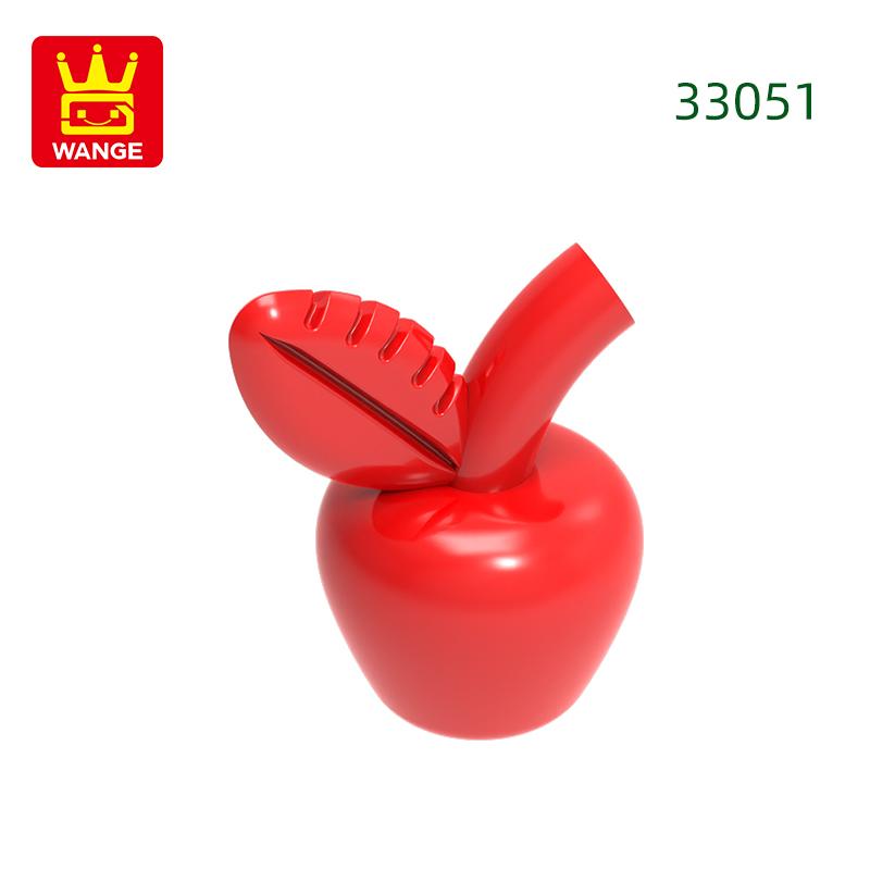 163Pcs/lot 33051 Apple Building Blocks MOC Fruit Accessories Compatible Bricks Children Toys Gift Box about 163pcs