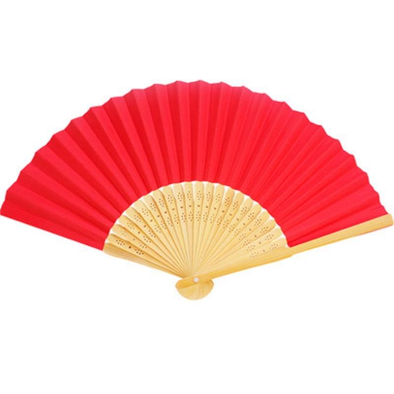 5lots Paper Bamboo Folding Fan Creative Expression Fan for Kids Artistic Expression and Imagination