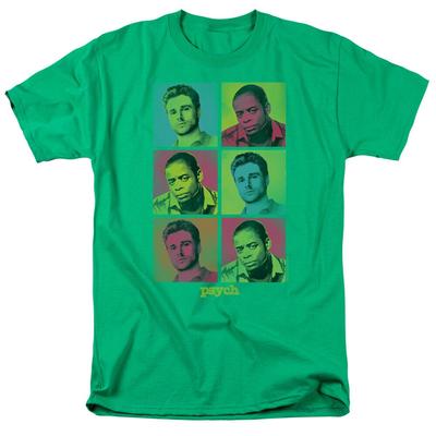 Psych Tv Show Burton Gus Guster Shawn Spencer Squared Adult Unisex T-shirts
