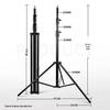 2.8m Portable Universal Phone Tripod Stand for Live Streaming and Outdoor Shooting