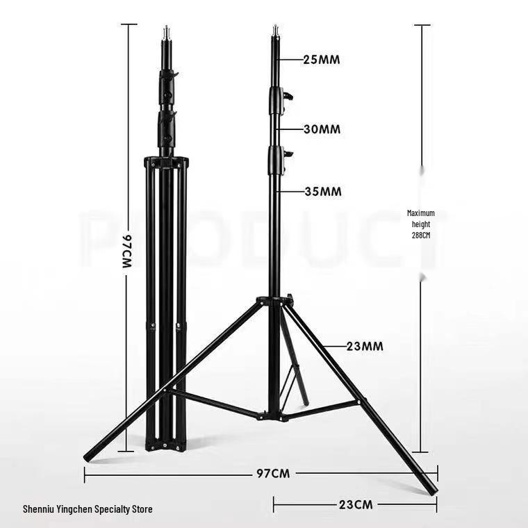 2.8m Portable Universal Phone Tripod Stand for Live Streaming and Outdoor Shooting
