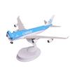 Kit de modèle de jouet d'avion cargo KLM B747 de 20 cm Porte de cabine ouvrante avec support et roues pour affichage, collection ou cadeau pour adulte