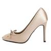 French temperament ballet satin with skirt high heels women's 2025 new bow temperament light mouth stiletto shoes