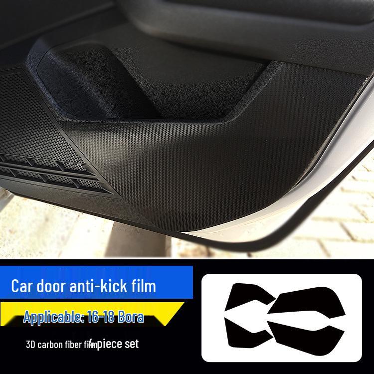 Carbon Fiber Center Console Door Anti-Scratch Sticker for Bora Viloran (2016-2021)