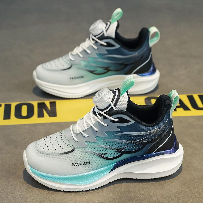 Youth Style Shoes Boys Lightweight Breathable Running Shoes Kids Outdoor Indoor Sports Comfortable Mesh Sneakers