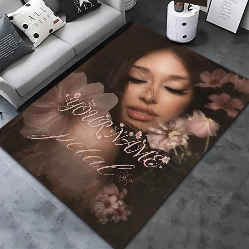 Floral Dreams Custom Name Carpet Rug For Living Room Bedroom Home Sofa Decoration Kids Play Nonslip Floor Mat