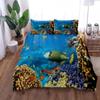 Underwater Fishes Duvet Cover Set King Queen Double Full Twin Single Size Duvet Cover Pillow Case Bed Linen Set
