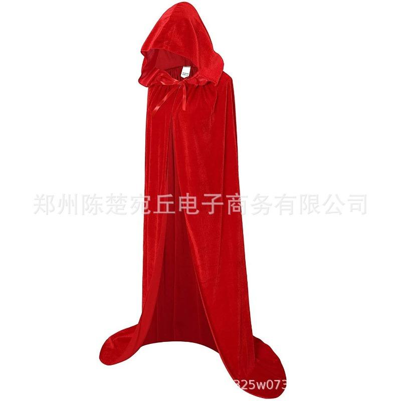 Thickened Golden Velvet Reaper Cape Cape Halloween Cape Adult Vampire Masquerade Cape Special