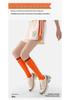 Renaissance Vibrant Orange Low-Pressure Yoga & Fitness Mid-Calf Socks