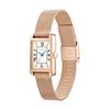 Authorized Dealer [MATOW] MATOW Women's Watch mw004002 [Tsuki] Oborozuki Square Rose Gold Mesh Watch
