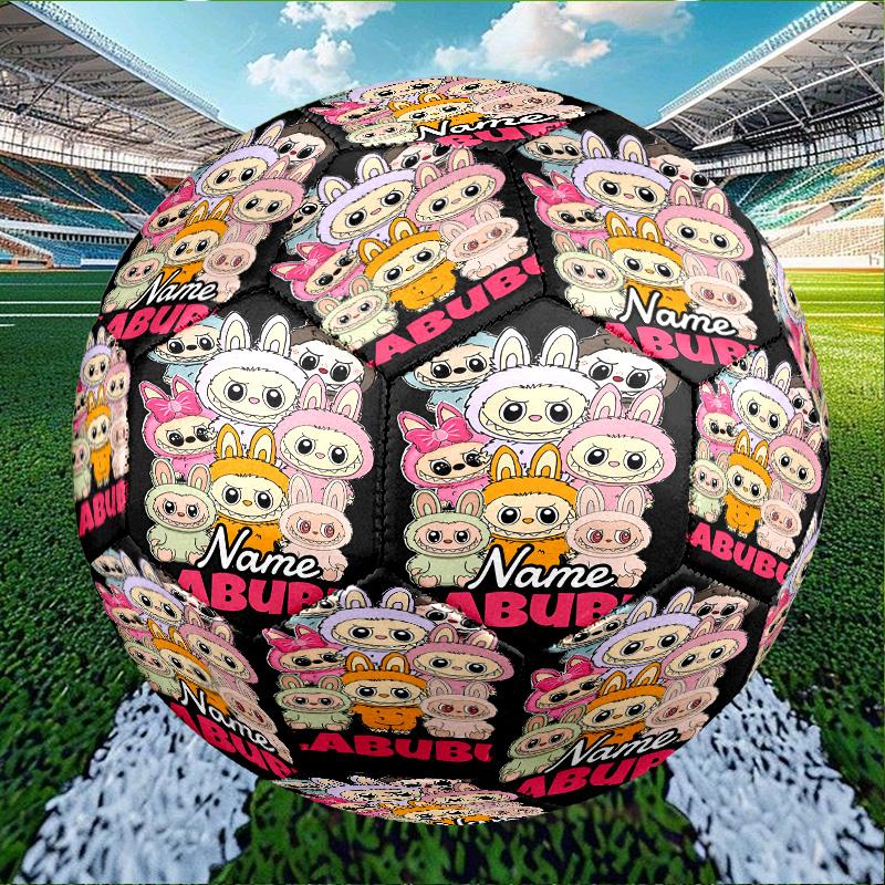 Custom Name Personalized Labubu Print Size 5 Soccer Ball Training & Match Football, for Team, Kicking, Gift for Football