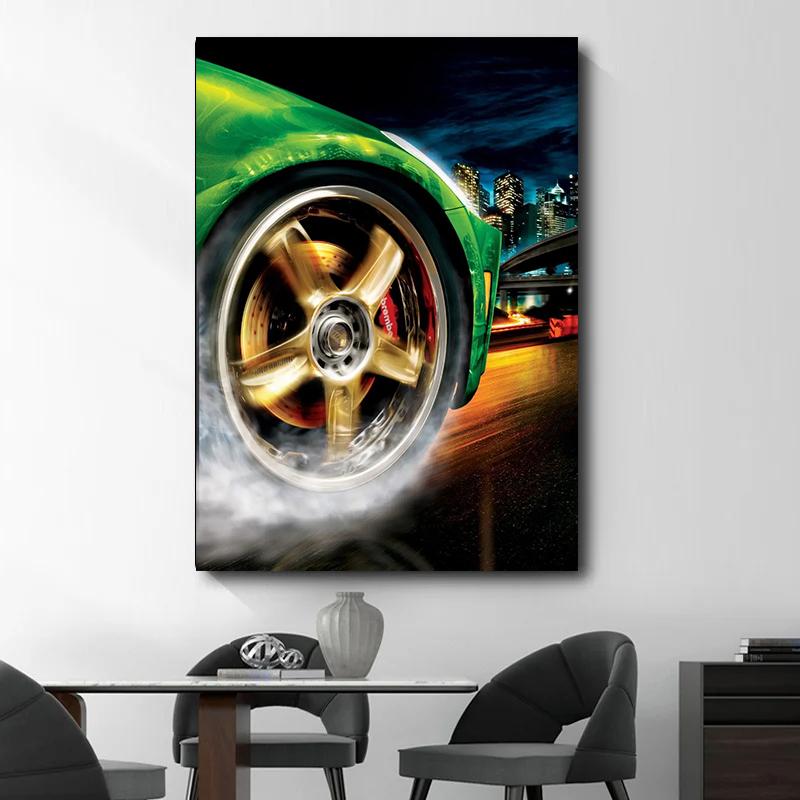 Vintage World Famous Racing Car Rally Need for Speed Art Posters Canvas Painting Wall Prints Pictures for Living Room Home Decor