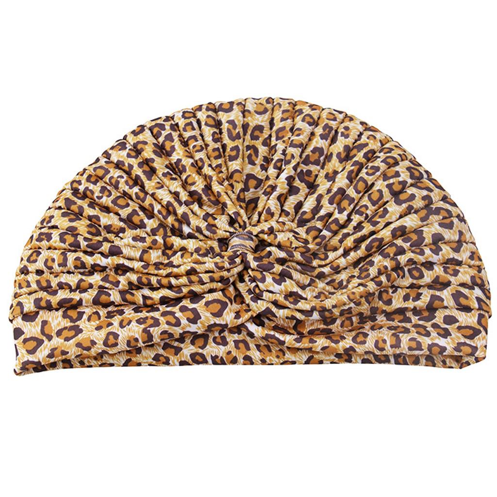 Women Print Indian Hat Muslim Stretch Turban Hat Chemo Cap Head Scarf Wrap Hots