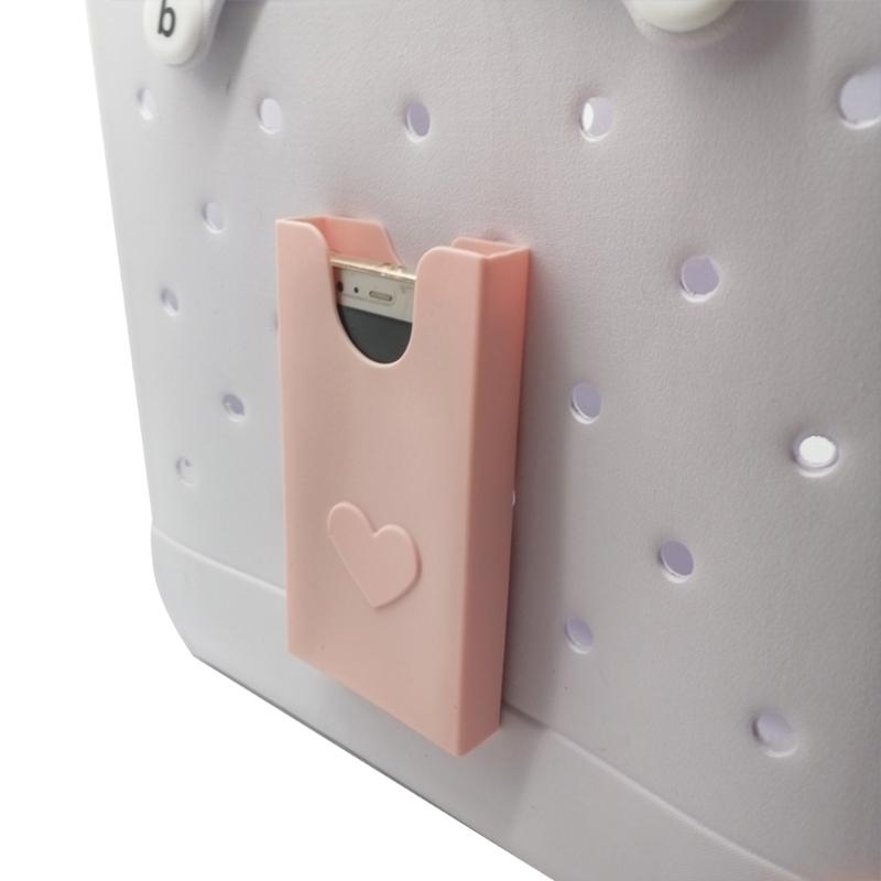 Insert Silicone Storage Pouch Beach Bag Decorative Phone Case Organizers Holder Travel Camping Hiking Handbags Accessory