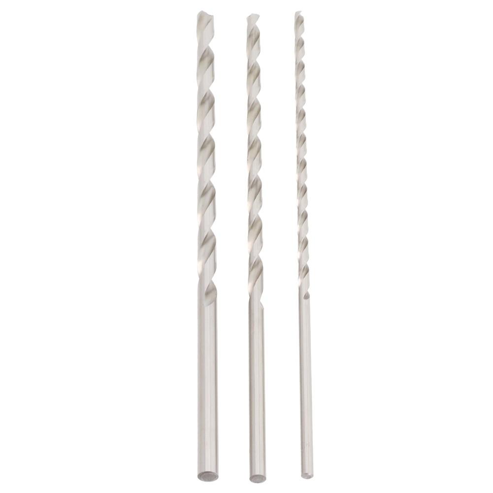 3pcs 30cm Extra-Long Wood Drill Set Spiral Drills Set Diameter 6, 8, 10 X 300mm