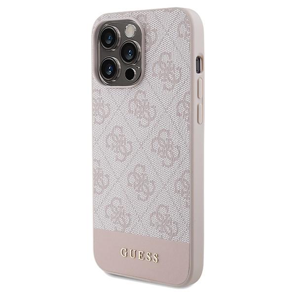 Guess Guhcp14Lg4Glpi Iphone 14 Pro 6,1 Różowy/Pink Hard Case 4G Stripe Collection