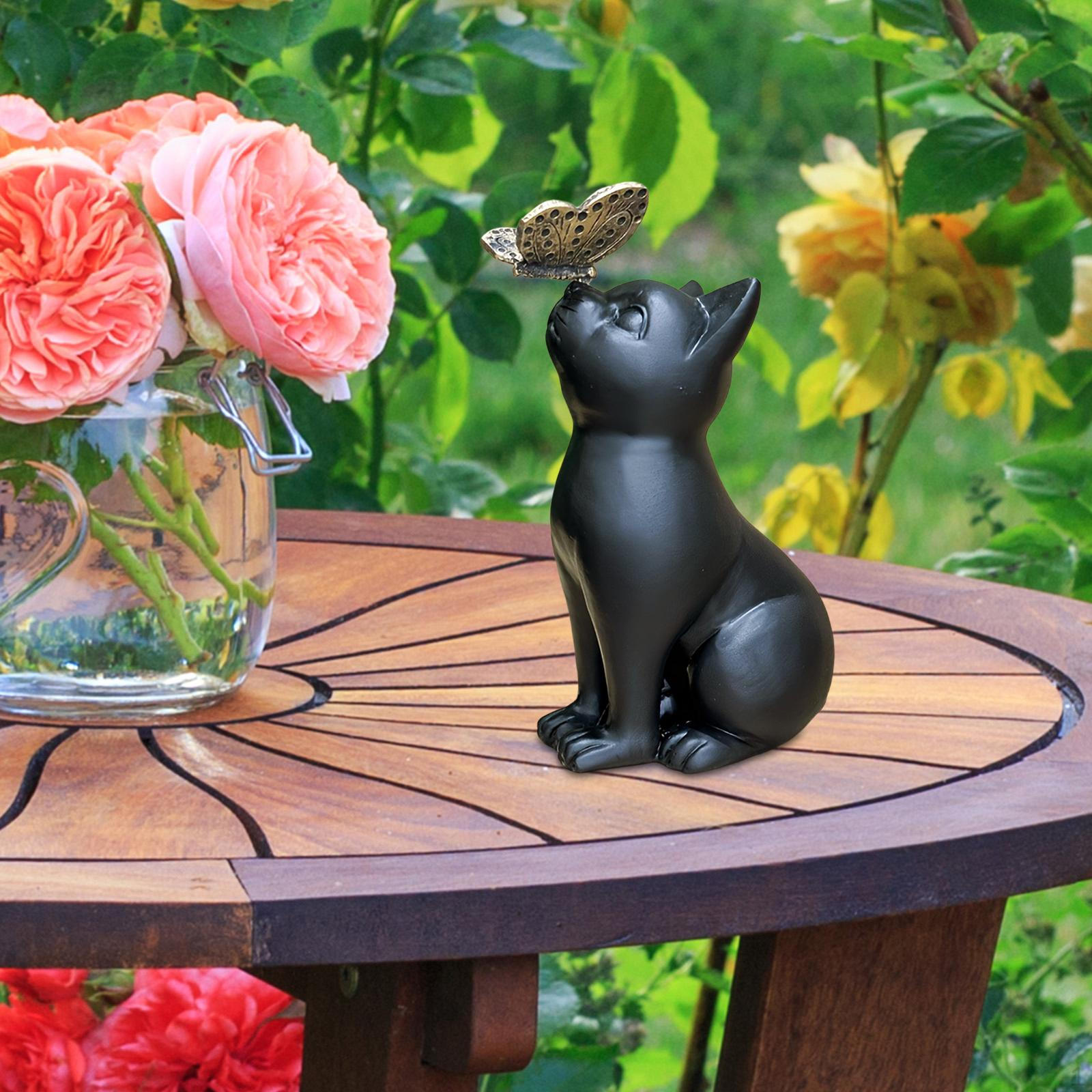 

Фигурка кошки Подарки в память о питомце Поделки Орнамент Коллекционная статуэтка Скульптура животного для офиса