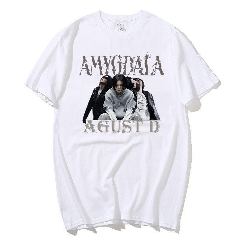 Fans Support The Suga Singer Group Around Harajuku Print Fashion Men'S And Women'S T-Shirts