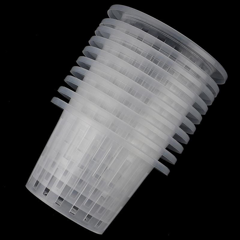 10Pcs Mesh Pot Net Cup Basket Hydroponic Aeroponic Plant Grow Garden Garden Tool