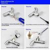 Universal Replacement Tap Valves Brass Ceramic Disc Inner Faucet Valve For Bathroom, Clockwise Or Anti-Clockwise