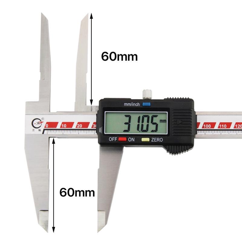Extended Jaw Digital Vernier Caliper 0-150mm for Deep Hole Inner Diameter Measurement