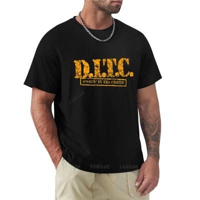 DITC T-Shirt Katzenhemden Oberteile Bluse Herren-T-Shirt schwarze Baumwolle Herren-T-Shirt Sommer-T-Shirt Herren