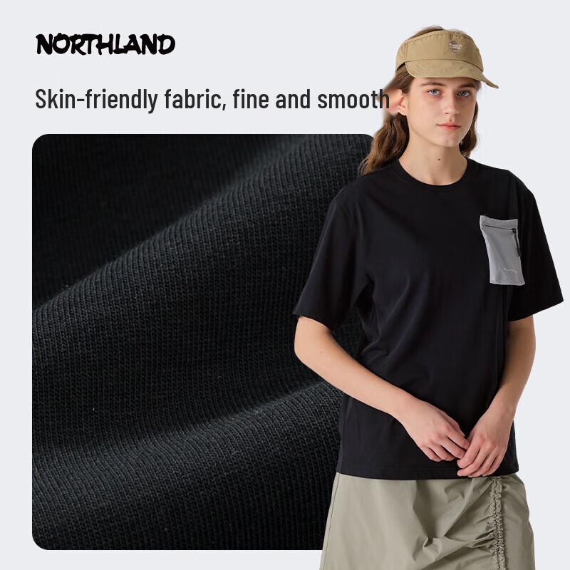 Nosilanda Unisex Outdoor Hiking Round Neck Short Sleeve T-Shirt NTSFT0237E