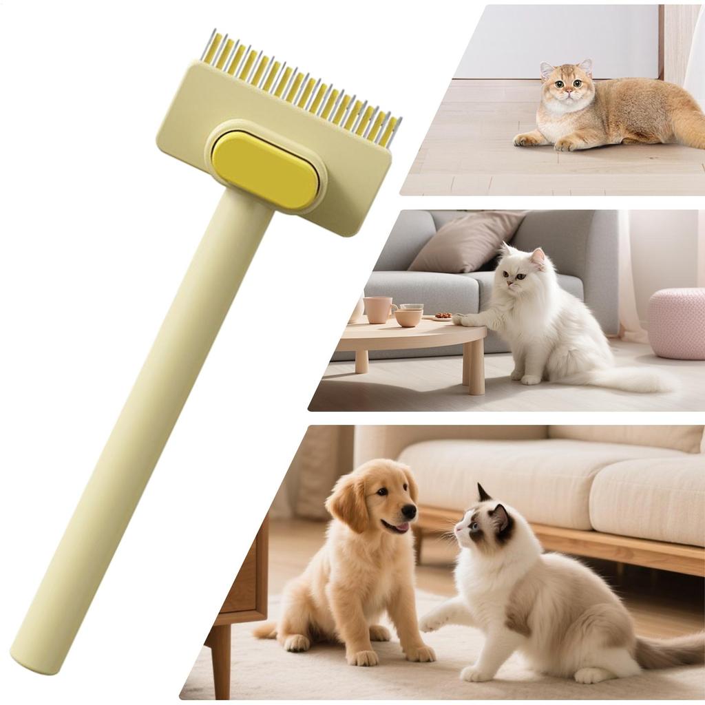 Pet Slicker Brush Kitten Dematting Tool Kitten Hair Removal Brush For Pet Parents Groomers Clinic Visitors Home Office Bedroom