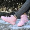 Plush Snow Boots for Women Men Winter Cotton Shoes High-top Boots Warm Hiking Shoes Outdoor Sneakers