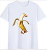 COTTON 100% Hot European and American Funny Banana Undress Short-sleeved Women's T-shirt Tops  Oversized T Shirt