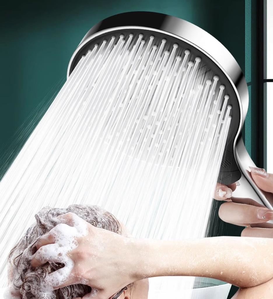 Tête de Douche Panneau Large 3 Modes Haute Qualité 15cm Filtre à Eau Douche Haute Pression Réglable Douche Portable Accessoires de Salle de Bain