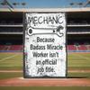 Metal Wall Art Sign, Mechanic Gift for Him, Hammer Garage Decor