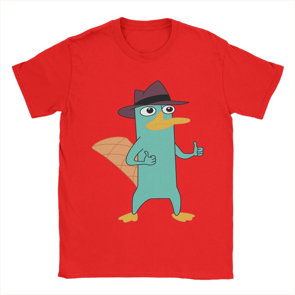 Unisex Agent Perry the Platypus T Shirts  Cotton Clothes Funny Short Sleeve Round Collar Tee Shirt 4XL 5XL TShirt