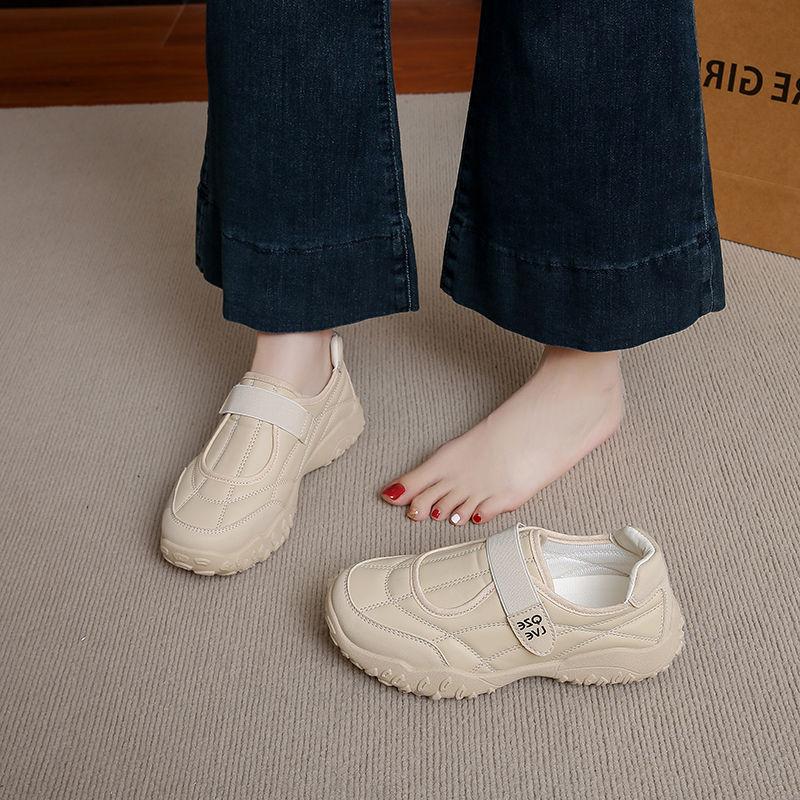 Velcro Sneakers Women's New Models with Skirts Are Not Tired, Soft Soles Are Light and Breathable, Casual Jogging Shoes
