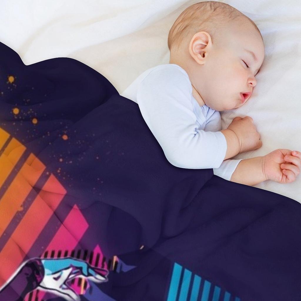 Digimon Survive - Aoi *80s retro* Throw Blanket Luxury Softest Nap Thermals For Travel Blankets