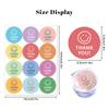 120pcs(10sheets) Colorful "Thank You" Cartoon Joyful Face Stickers -Ideal for Gift Box Sealing Party Favors & Business Packaging