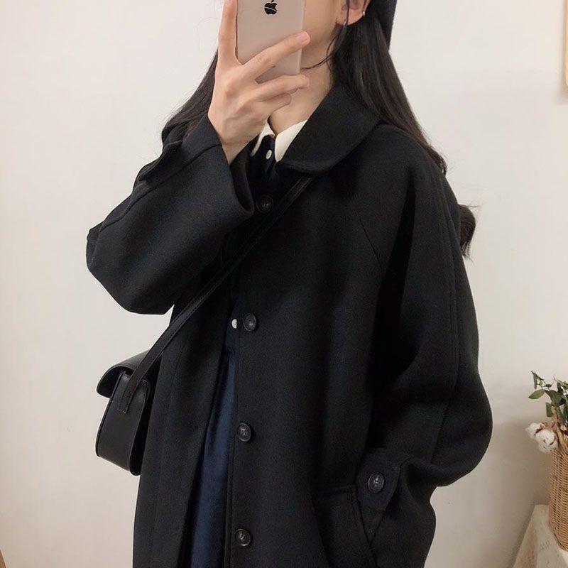 Women's Mid-Length Maoni Coat: 2025 Winter Korean Style, Thickened Slimming Over-the-Knee Woolen Coat