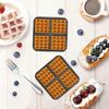 1pc Square Waffle Molds - Non Stick Baking Tray Suitable for Most 4-7QT Air Fryers | Reusable Belgian Waffles, Pancakes, and Egg Beaters | Dishwasher