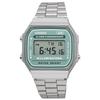 Casio Digital Vintage Series and Silver with Overseas Model Watch, A168WA-3AY, Men's, Women's, Kids, Blue-Green, [Used]