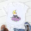 Cute Cockatielsparrot Bird Lovers Print T Shirt Girls Sunflower Flowers Tshirt Unisex Harajuku Kawaii Clothes Summer Tops Tee
