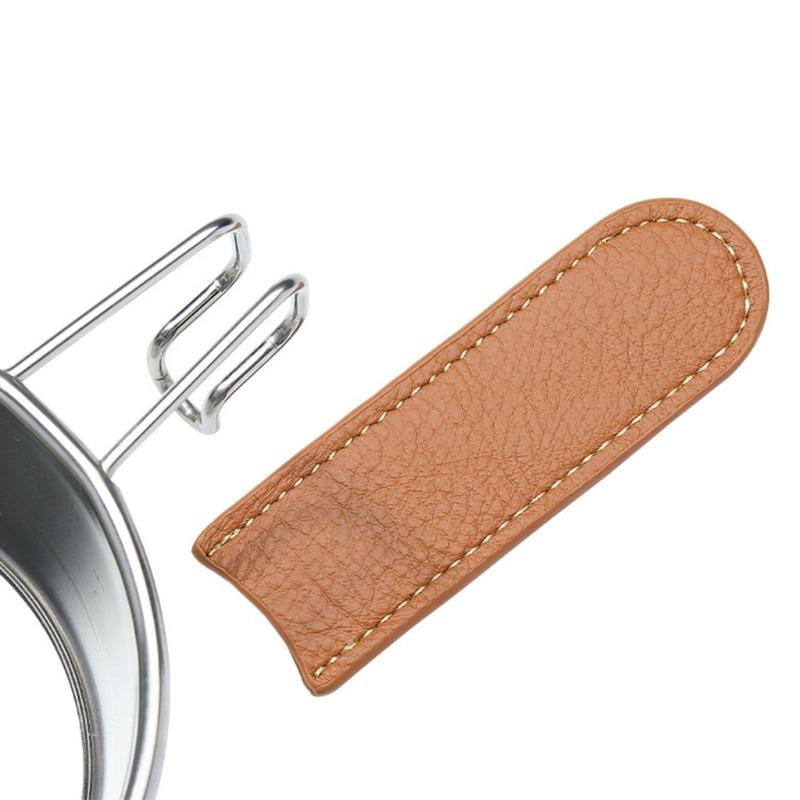 PU Leather Camping Mugs Handle Protectors Cup Handle Wrap Sleeve Camping Bowl Cup Handle Guard Picnics Bowl Handle Cover