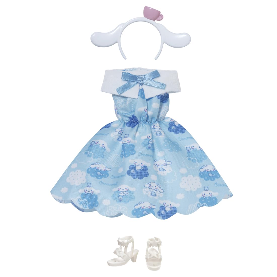 

Takara Tomy Licca-chan Dress, My Choice, Sanrio Characters, One-Piece Dress & Headband, Cinnamoroll, Dress-Up, Pretend Play Toy, Ages 3 and Up